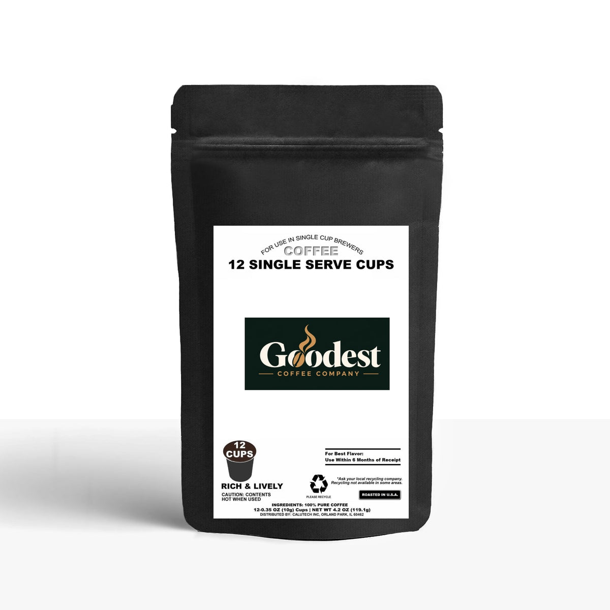 12 Pack Single Serve Coffee Capsules